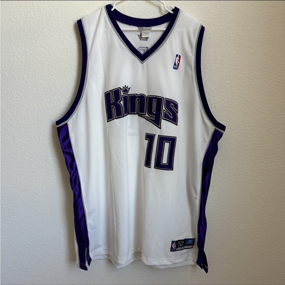 226 Reebok Mike Bibby Sacramento Kings Home Authentic Jersey